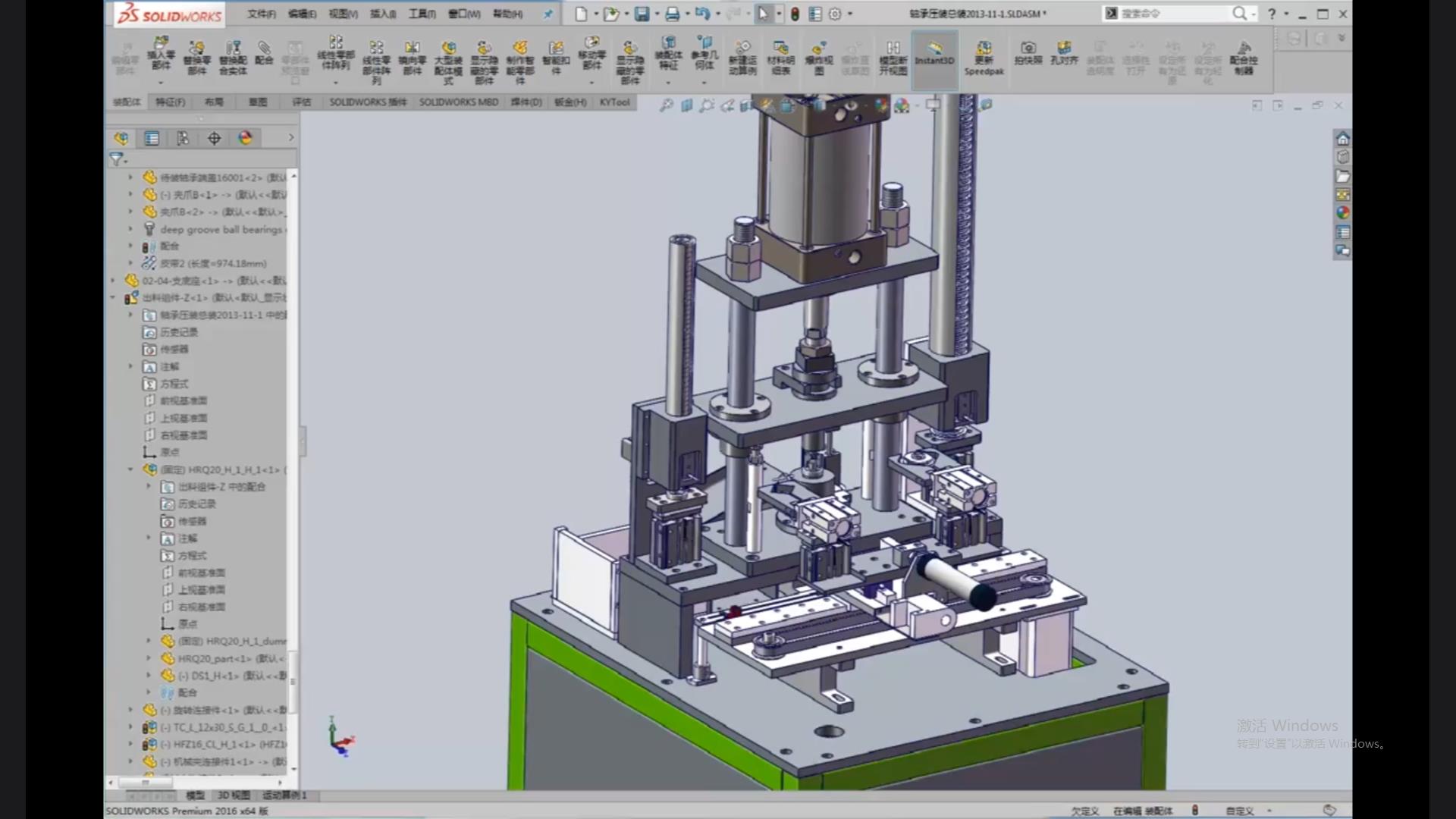 The magazine-type loading, positioning and unloading principles of bearing press machines, and the selection of cylinders with guide rods