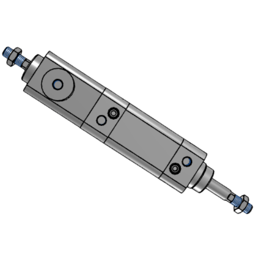 Hold the double-output cylinder tightly-BSED