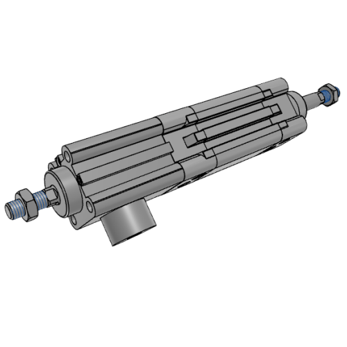 Hold the double-output cylinder tightly-BSED