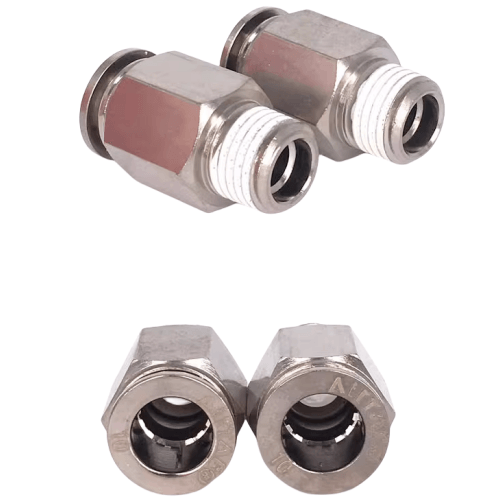 Metal straight connector BPC1001