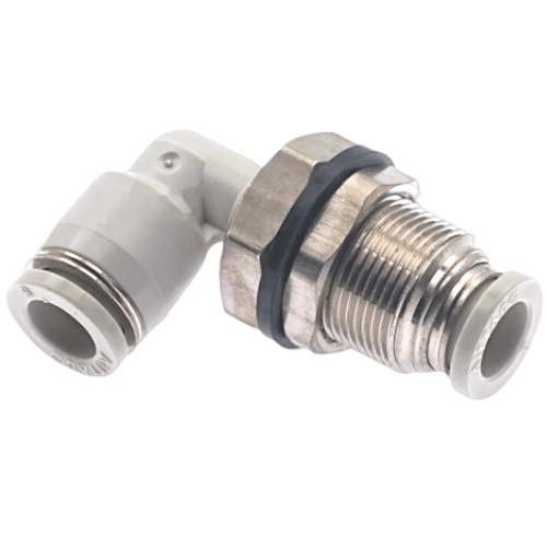 Right angle through-plate connector-PLM