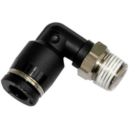 Connector-L-type threaded two-way