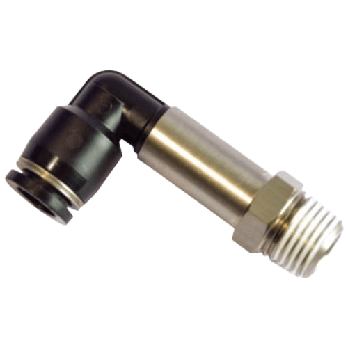 Connector-L-shaped extended thread two-way-X-APLL