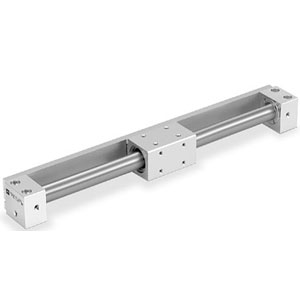 SMC sinusoidal rodless cylinder REBR overall dimensions sample parameter selection manual