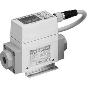 SMC Digital Flow Switch for Air PF2A Dimensions Sample Parameter Selection Manual