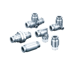 SMC Stainless Steel SUS316 Quick Connector KQG223, KQG206, KQG208, KQG210, KQG212, KQG216 Outline Dimensions Sample Parameter Selection Manual