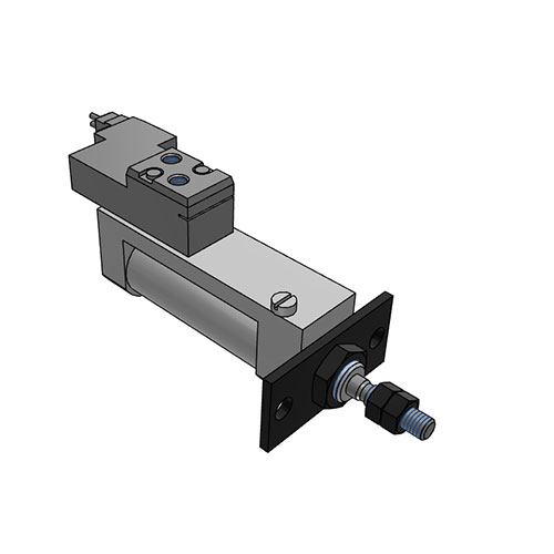 Rod side flange type valve cylinder CVJ5F10-15B-5LZ