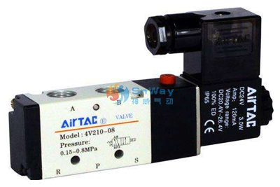 This picture introduces the 4V210-08 solenoid valve product picture