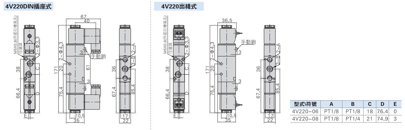 4v210-08电磁阀参数说明书