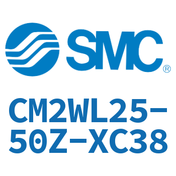 Double standard cylinder-CM2WL25-50Z-XC38