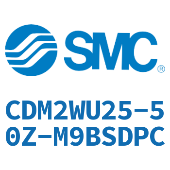 Double standard cylinder-CDM2WU25-50Z-M9BSDPC