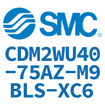 Double standard cylinder-CDM2WU40-75AZ-M9BLS-XC6