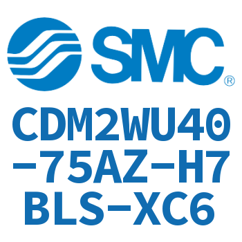 Double standard cylinder-CDM2WU40-75AZ-H7BLS-XC6