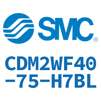 Double standard cylinder-CDM2WF40-75-H7BL