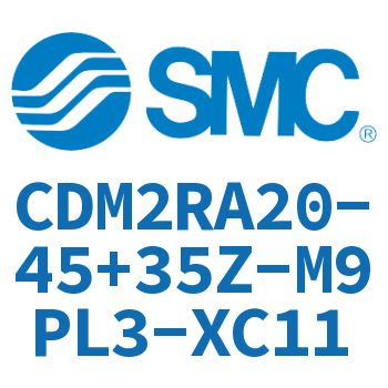 Direct installation type cylinder-CDM2RA20-45+35Z-M9PL3-XC11