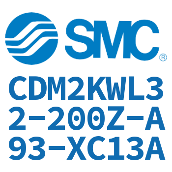 Double rod non-rotating cylinder-CDM2KWL32-200Z-A93-XC13A