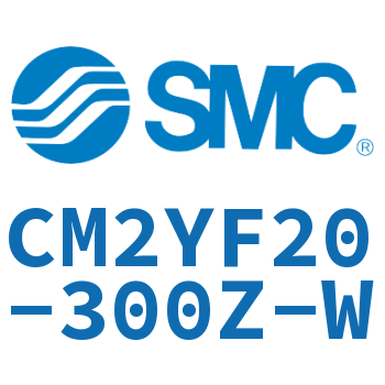 Rod side flange type smooth motion cylinder-CM2YF20-300Z-W