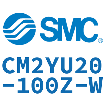 Rod side trunnion type smooth motion cylinder-CM2YU20-100Z-W