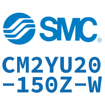 Rod side trunnion type smooth motion cylinder-CM2YU20-150Z-W