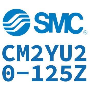 Rod side trunnion type smooth motion cylinder-CM2YU20-125Z