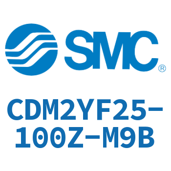 Rod side flange type smooth motion cylinder-CDM2YF25-100Z-M9B