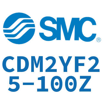 Rod side flange type smooth motion cylinder-CDM2YF25-100Z