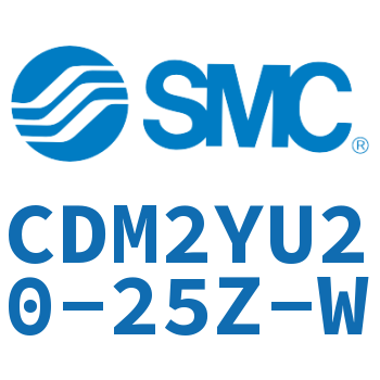 Rod side trunnion type smooth motion cylinder-CDM2YU20-25Z-W