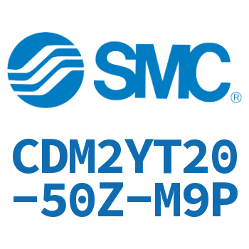 Rodless side trunnion type smooth motion cylinder-CDM2YT20-50Z-M9P