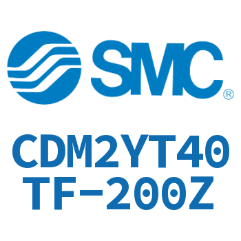 Rodless side trunnion type smooth motion cylinder-CDM2YT40TF-200Z