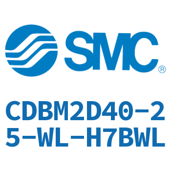 Double earring type end lock cylinder-CDBM2D40-25-WL-H7BWL