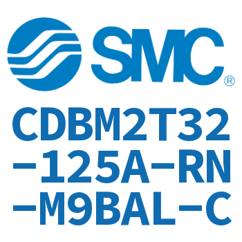 Rodless side trunnion type end lock cylinder-CDBM2T32-125A-RN-M9BAL-C