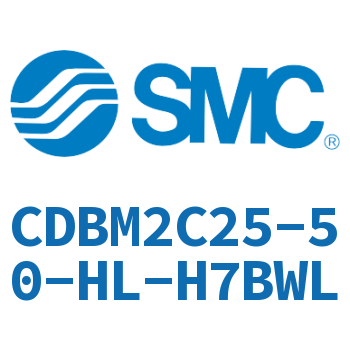 Single earring type end lock cylinder-CDBM2C25-50-HL-H7BWL