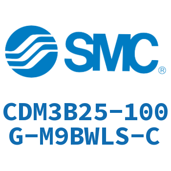 Standard cylinder-CDM3B25-100G-M9BWLS-C