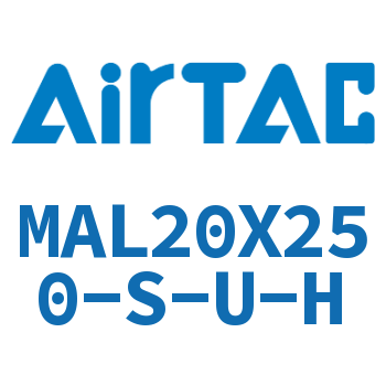 铝合金迷你气缸 MAL20X250-S-U-H