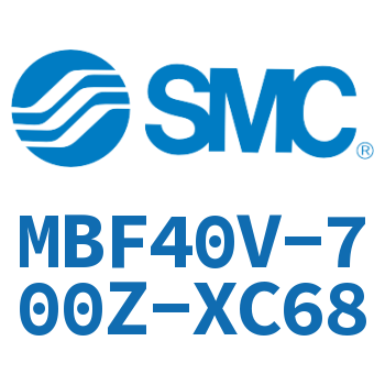 杆侧法兰型标准气缸-MBF40V-700Z-XC68