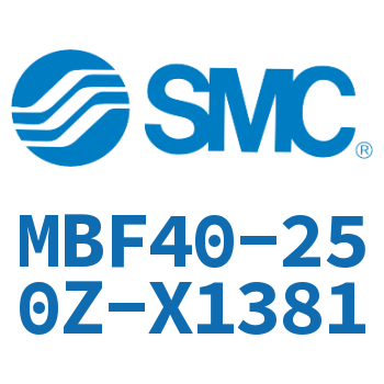 杆侧法兰型标准气缸-MBF40-250Z-X1381