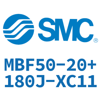 杆侧法兰型标准气缸-MBF50-20+180J-XC11