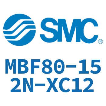 杆侧法兰型标准气缸-MBF80-152N-XC12