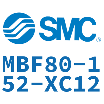 杆侧法兰型标准气缸-MBF80-152-XC12