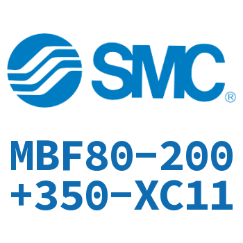 杆侧法兰型标准气缸-MBF80-200+350-XC11
