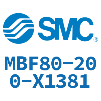 杆侧法兰型标准气缸-MBF80-200-X1381