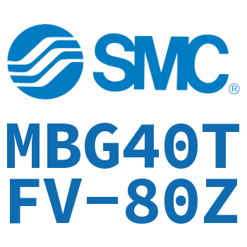 无杆侧法兰型标准气缸-MBG40TFV-80Z