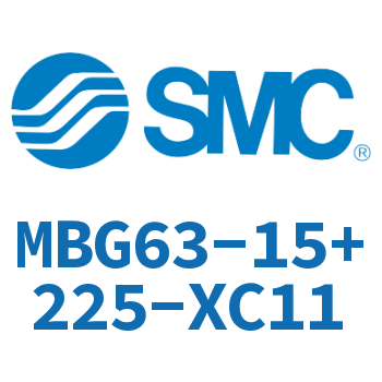 无杆侧法兰型标准气缸-MBG63-15+225-XC11