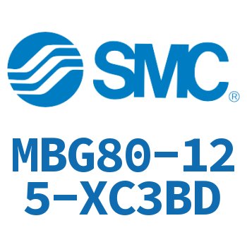 无杆侧法兰型标准气缸-MBG80-125-XC3BD