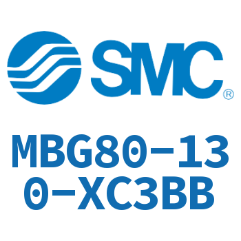 无杆侧法兰型标准气缸-MBG80-130-XC3BB