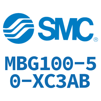 无杆侧法兰型标准气缸-MBG100-50-XC3AB