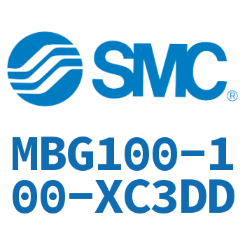 无杆侧法兰型标准气缸-MBG100-100-XC3DD