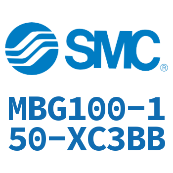 无杆侧法兰型标准气缸-MBG100-150-XC3BB