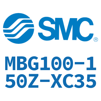 无杆侧法兰型标准气缸-MBG100-150Z-XC35