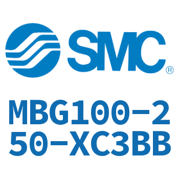 无杆侧法兰型标准气缸-MBG100-250-XC3BB